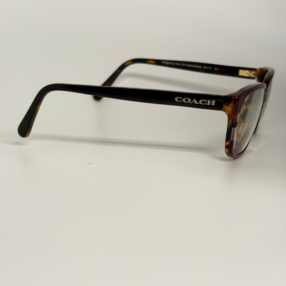 Coach HC6103 Eyeglasses Aubergine Navy Tortoise Varsity Stripe 54-16-140 HC 6103 - Picture 4 of 7